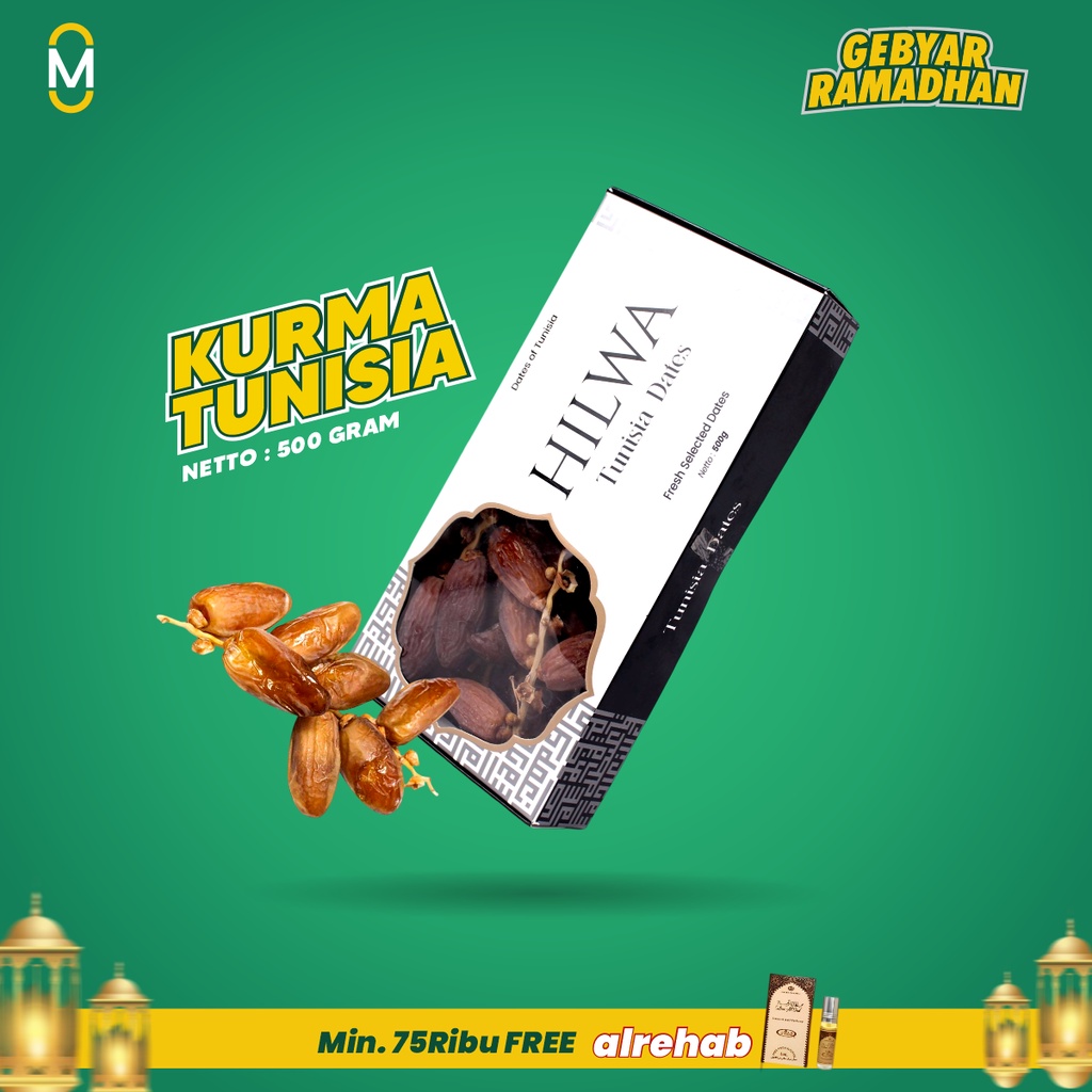 Kurma Tangkai Tunisia Hilwa dates 1 kg Original