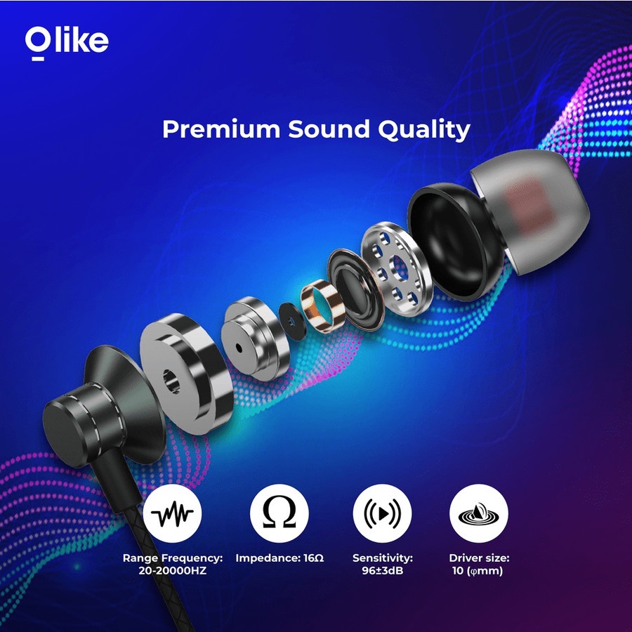 Olike E13 Wired Earphone Game-on Clear Sound Gaming