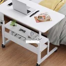 ✻ Meja Belajar Laptop Lipat Portabel Pakai Pengaturan Ketinggian Ukuran Meja 60 x 40 Cm TaffHOME - N