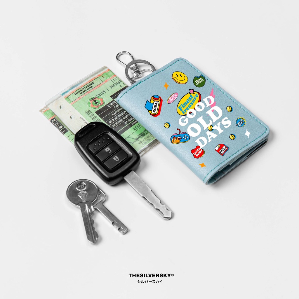 Thesilversky Keychain Wallet | Dompet Gantungan Kunci Mobil Motor Lipat Premium