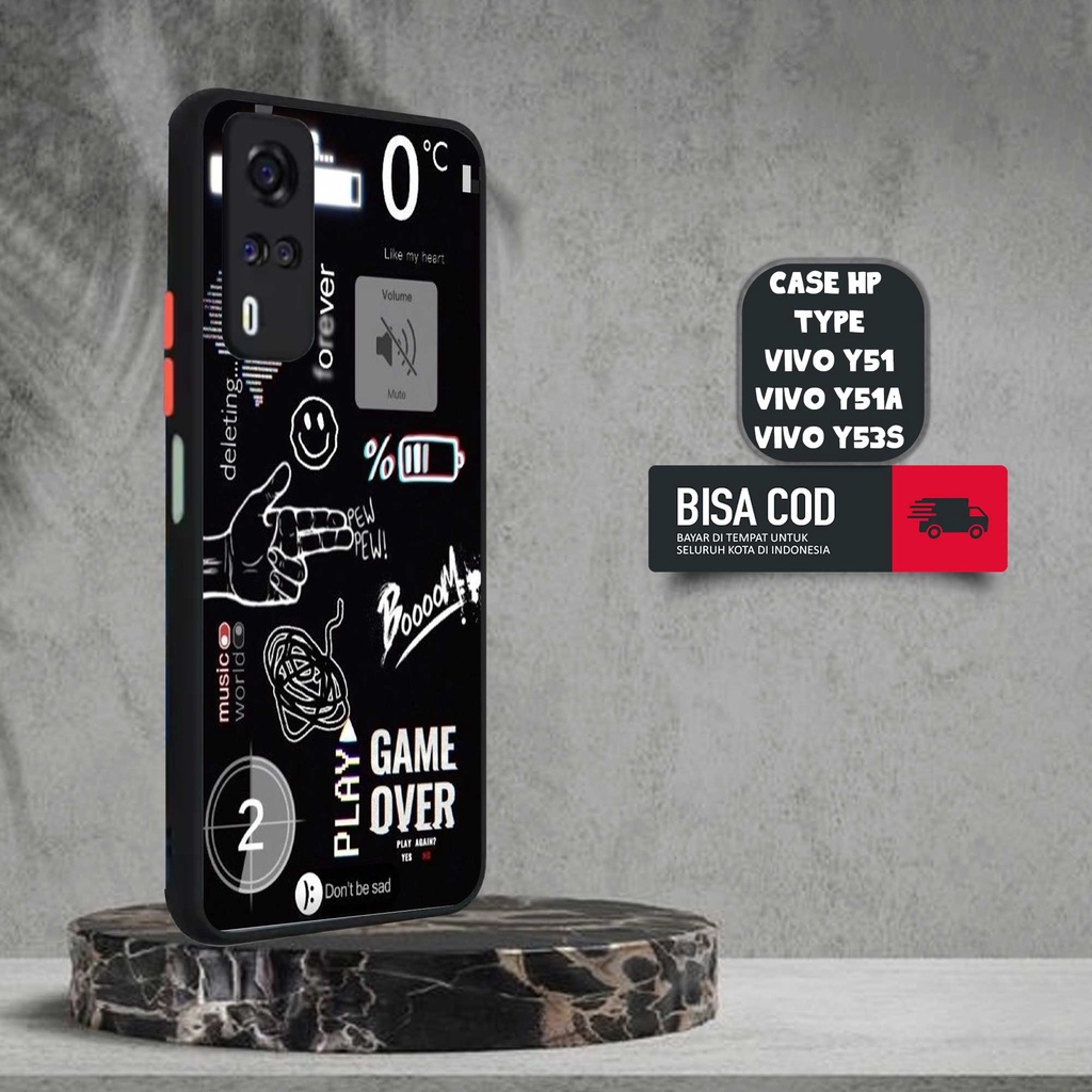 CASE VIVO Y51 / Y51A / Y53S [NASA TICKET] TERLARIS CASING VIVO Y51 / Y51A / Y53S TERBARU DOVE MATTE 
