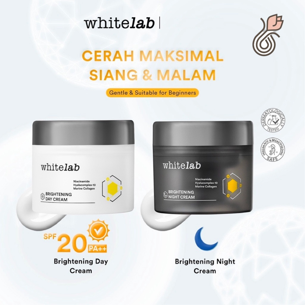 Whitelab Brightening Day Cream, Whitelab Brightening Night Cream (New Packaging)