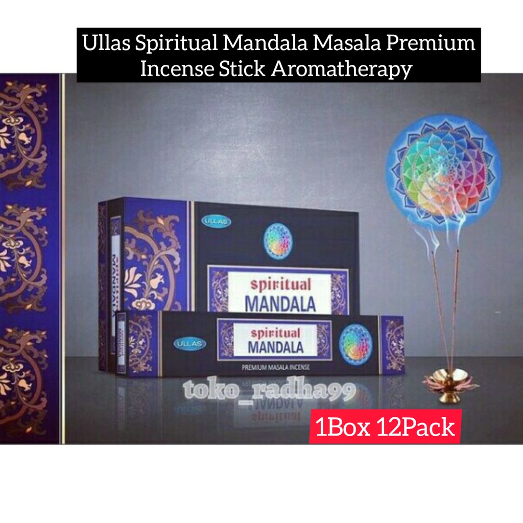 Dupa/Hio Ullas Spiritual Mandala Premium Masala incense Stick Aromatherapy 1Box 12Pack