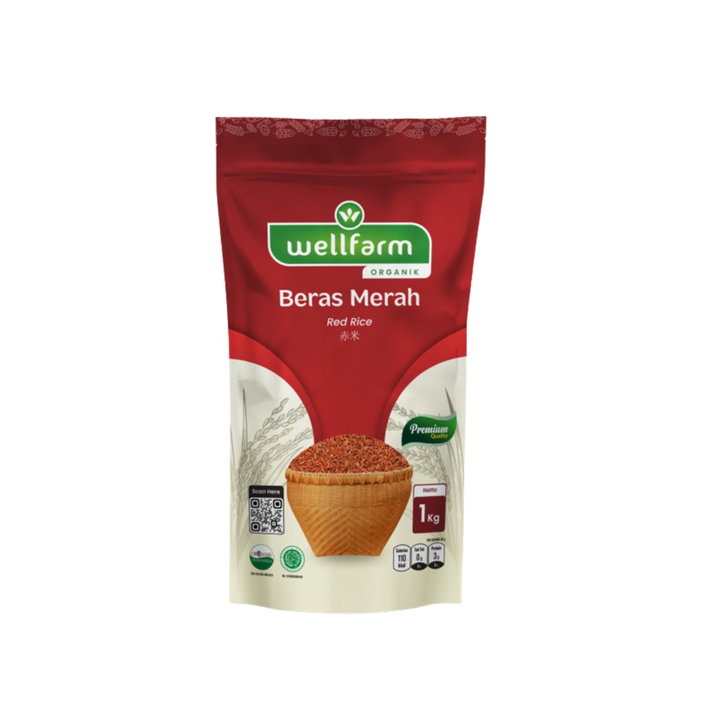 

Beras Merah 1kg - Wellfarm