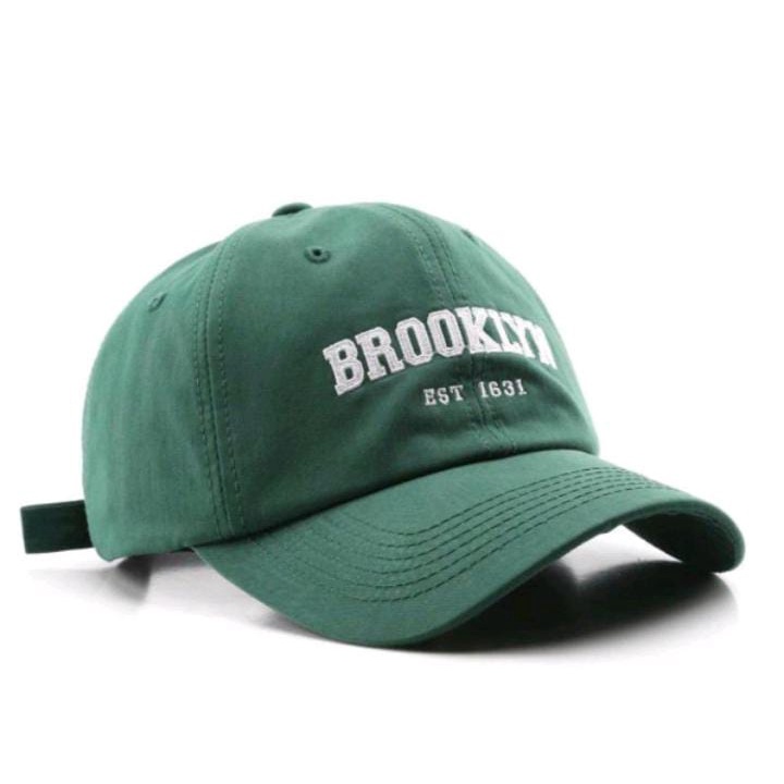 Topi Baseball Cap Bordir  BROOKLYN EST. 1631 Kualitas Premium  / Topi Distro Pria Wanita / Unisex Terbaru