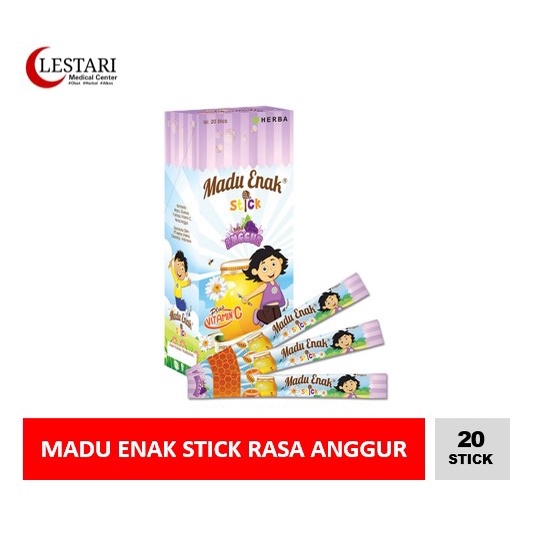 

Madu Enak Stick Rasa Anggur 15gr x 20 sachet [BOX]