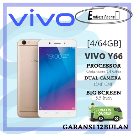 VIVO Y66 4/64GB SECOND HAND GARANSI 1 TAHUN TERPERCAYA