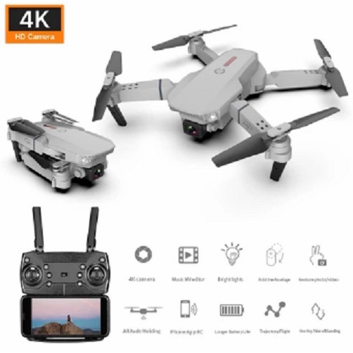 Drone E88 Pro Mini RC 4K UHD Camera WIFI FPV APP Controle