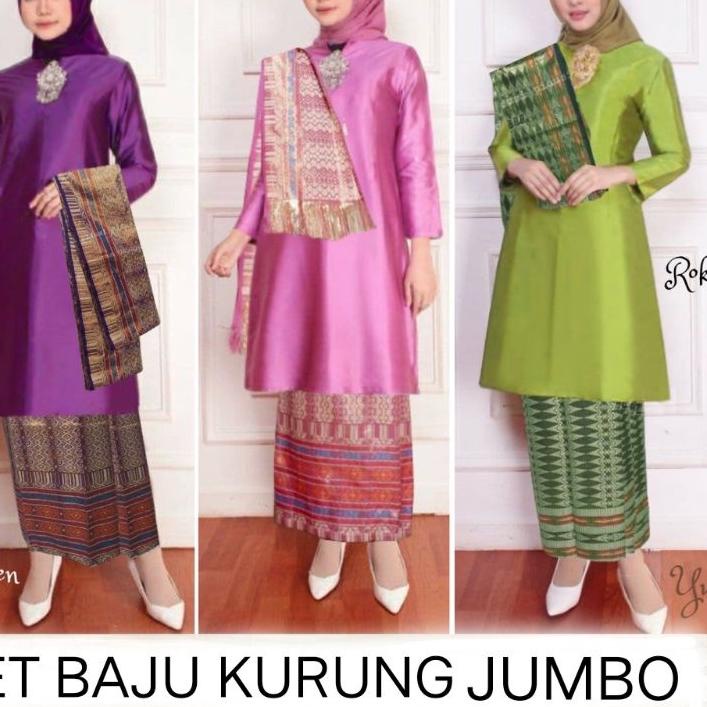 ✲ (JUMBO)SETELAN BAJU KURUNG MELAYU//BAJU KURUNG MALAYSIA//SETELAN TUNIK PADANG//KEBAYA KURUNG SITI 