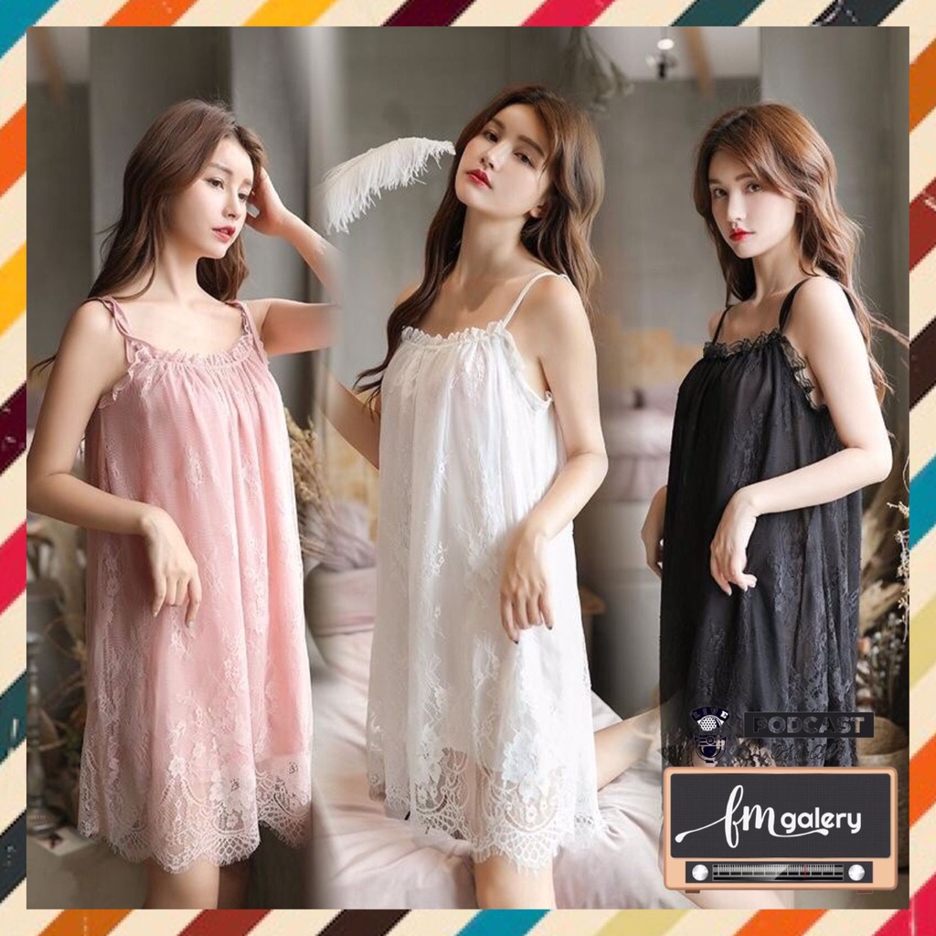 FM Galery Lingerie Piyama Baju Tidur Seksi Wanita Daster Jumbo 1107