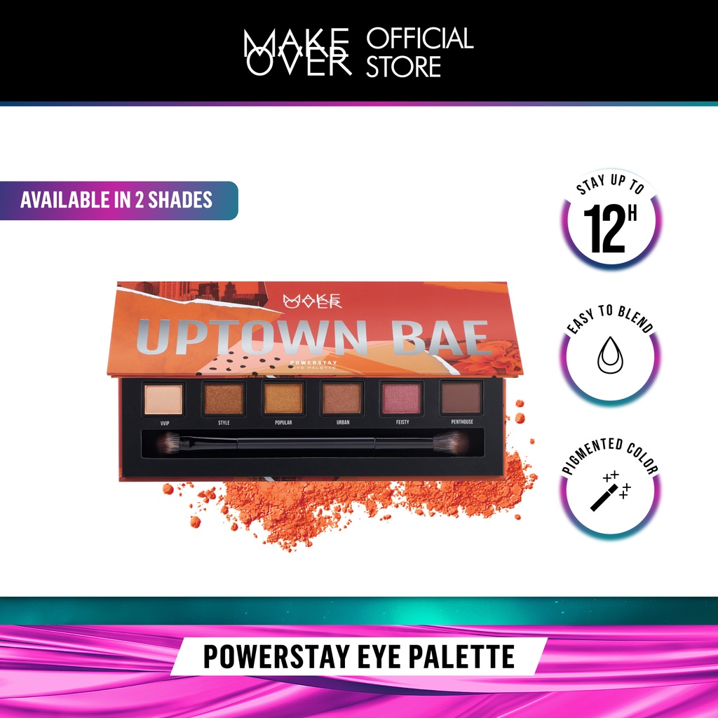 MAKE OVER Powerstay  Eye Palette 12 x 0.4 g - Eye Shadow Palette