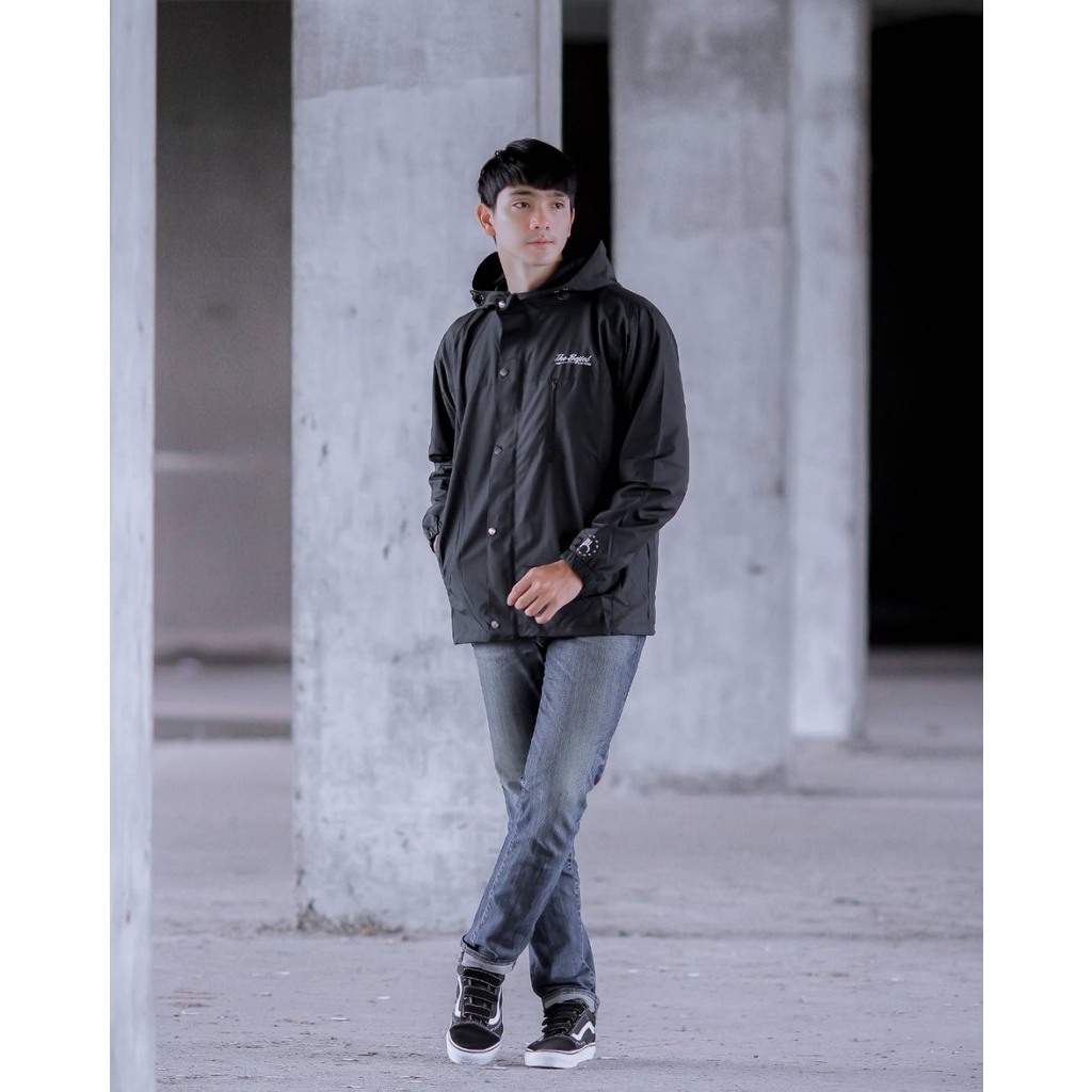 Hitam Jaket The Bojiel Jaket Parasut Jaket Outdoor Helty Mpy