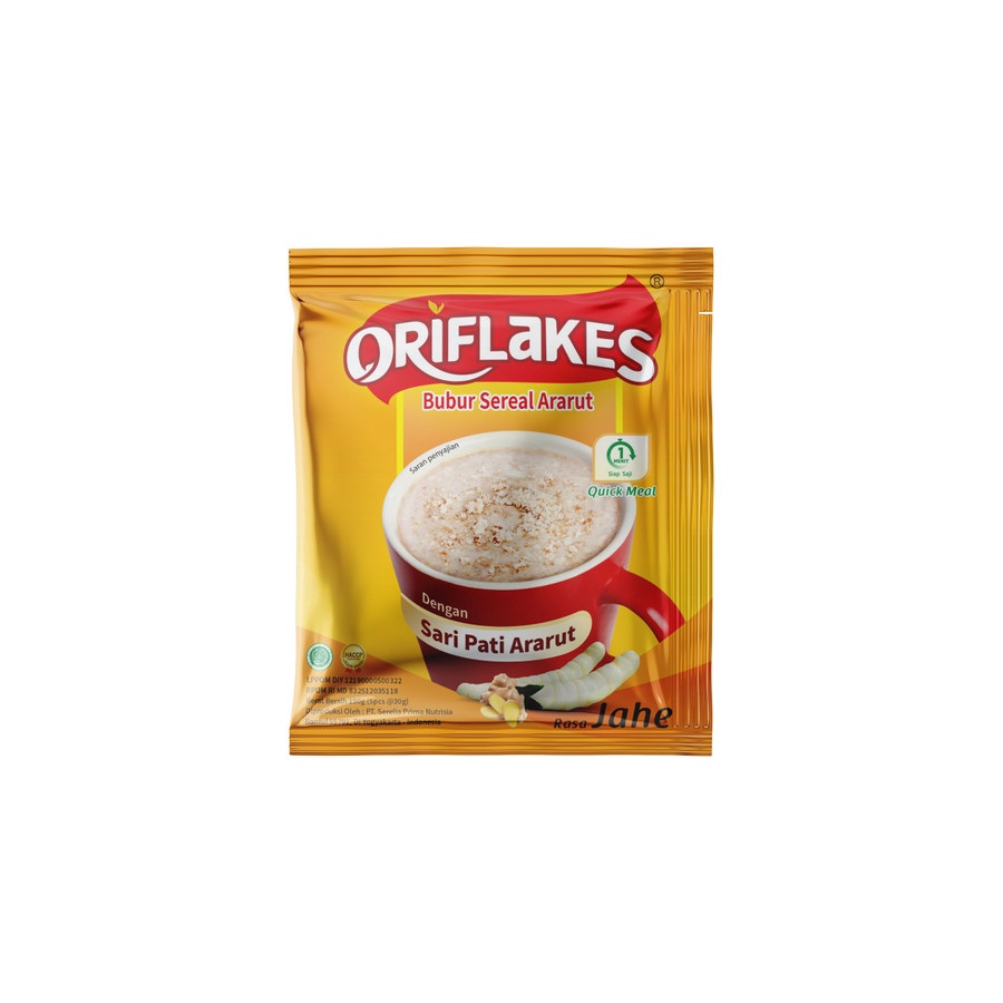 

Oriflakes sereal daily quickmeal sachet umbi garut ararut 30 Gram - JAHE ISI 1 SACHET