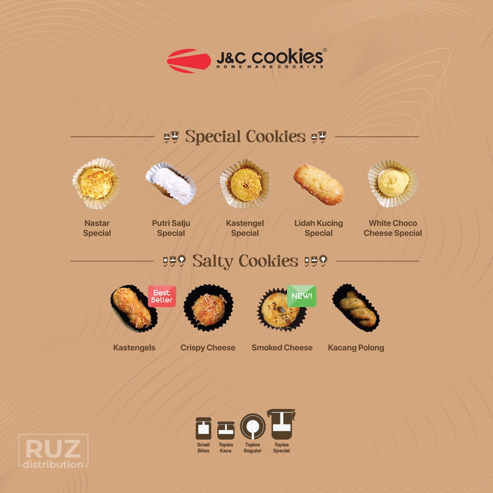 Parsel Hampers Kue Kering JNC J&amp;C Cookies Paper Tray Hampers Lebaran Idul Fitri