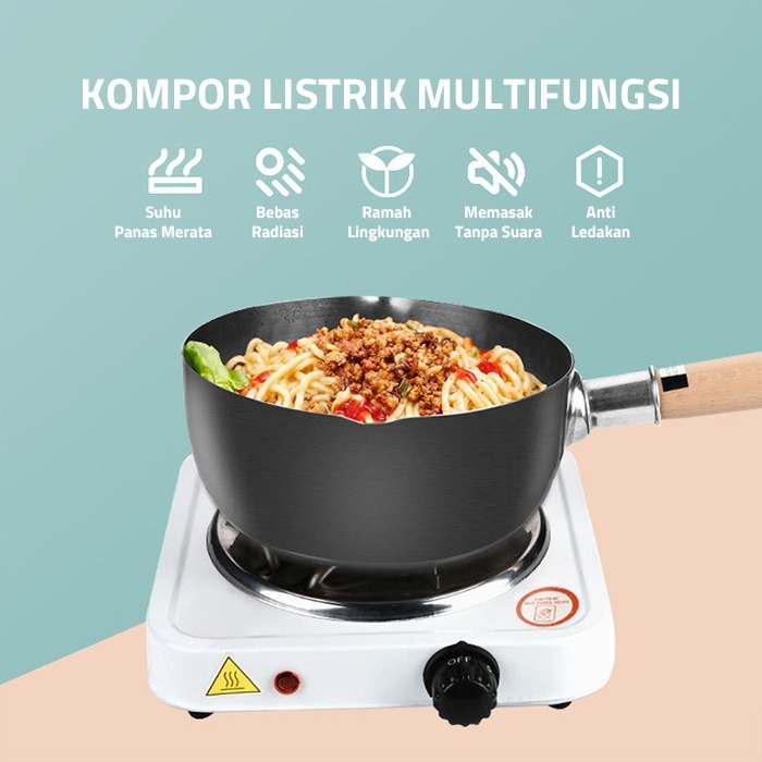 SS Kompor Listrik Mini Electric Stove Portable Hotplate Electric Cooking Kompor Mini Satu Tungku Dengan 5 Kecepatan Panas