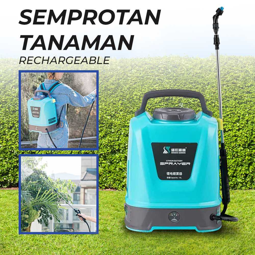 Alat Semprot Semprotan Rumput Tanaman  Gendong Elektrik Sprayer Shoulder Type 10-5 Liter