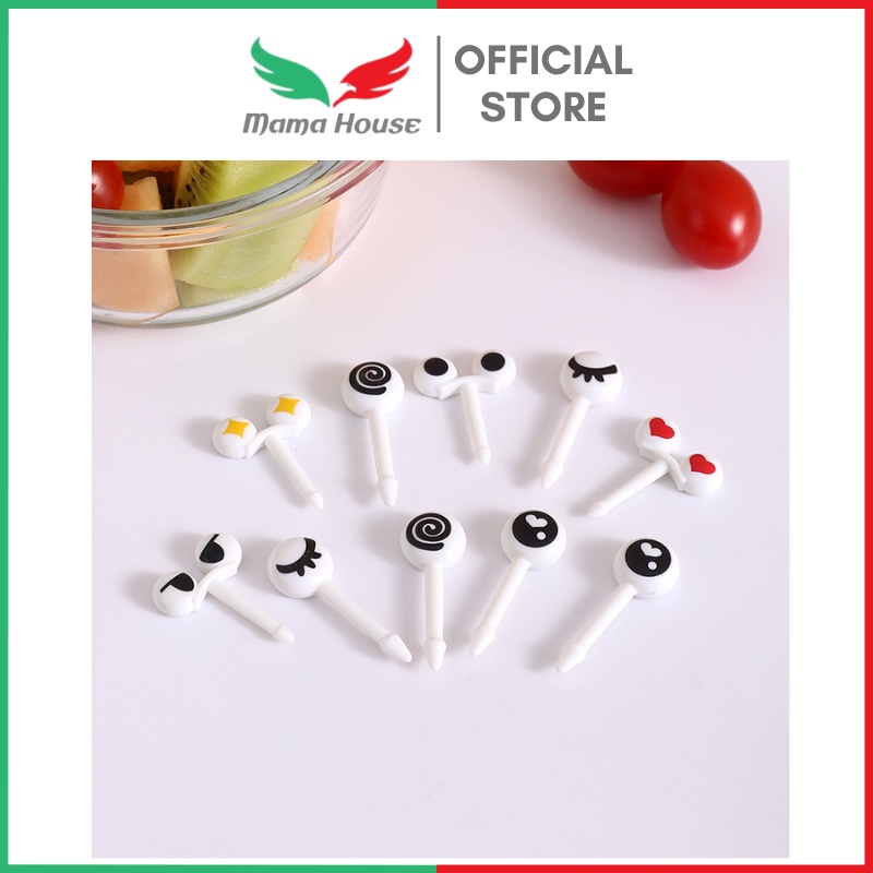 [MH] Tusukan Bento Buah Kue Garpu Buah Kue Dessert Motif Lucu Anak-anak Isi 1Pcs