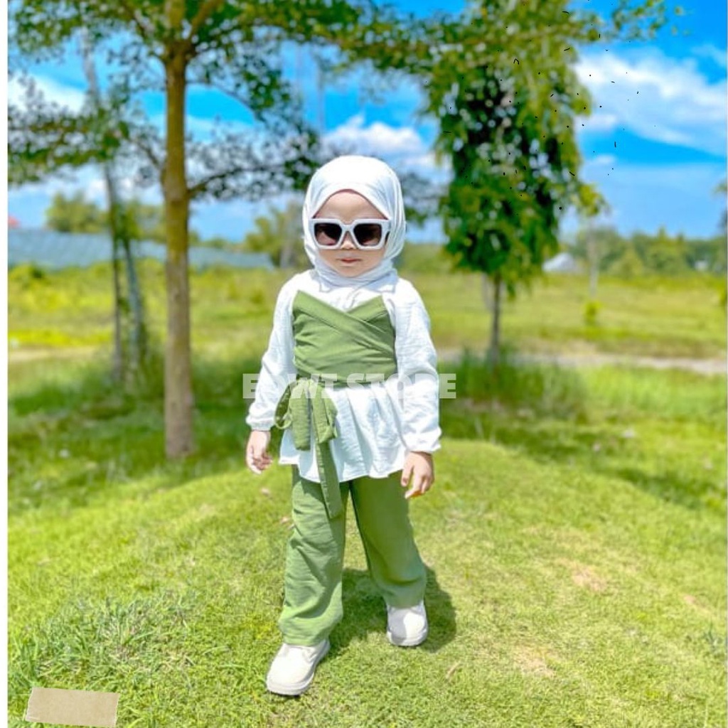 Set Baju Anak Perempuan Setelan Lesty Bahan Premium Usia 2 - 7 Tahun