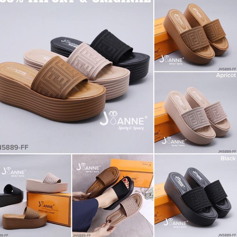 MURAH MERIAH RESTOCK [ORIGINAL] JOANNE Wedges Sandals Sepatu Wanita -FF