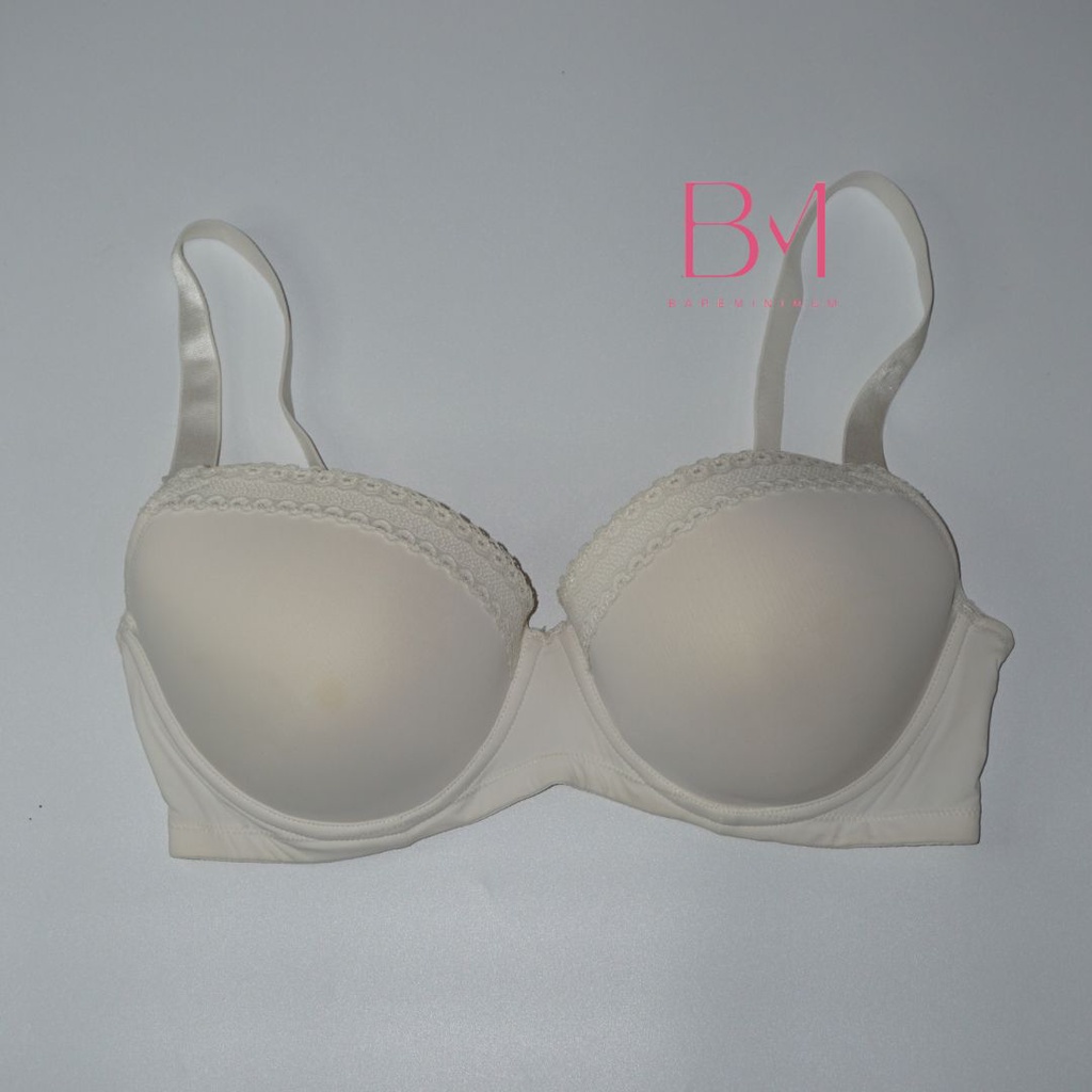 Esmara Lace Bra Panty One Set Beha White Bh Putih Celana Dalam Panties Undies Underwear Padded Jumbo