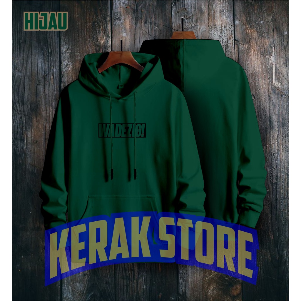 WADZIG Jaket Sweater Distro - Sweater Hoodie Pria Dan Wanita Flece Tebal