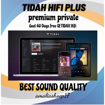 Tidal HiFi Plus Master Premium 6 Bulan Private Login