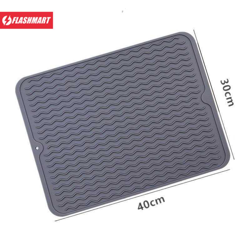 Flashmart Drain Mat Alat Pengering Cuci Piring Gelas - P589