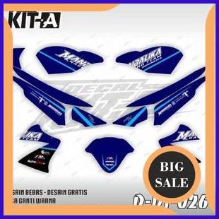Decal Vixion Old Mandalika  Biru putih D-D1-026 full body keren 1M4R23 last stok