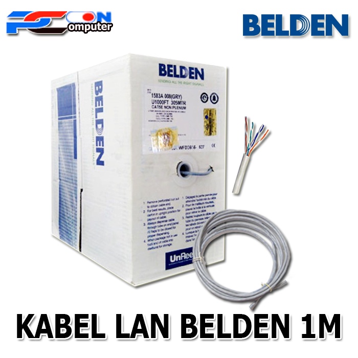 KABEL LAN UTP CAT 5 BELDEN PER METER