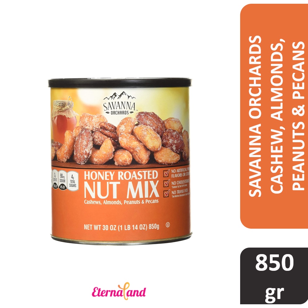 

Savanna Orchards Cashews, Almonds, Peanuts & Pecans 30 oz