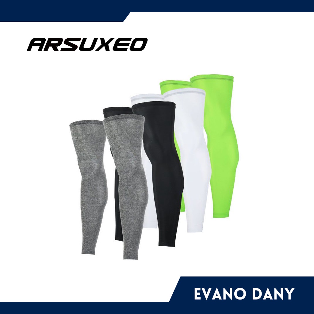 Manset Kaki ARSUXEO Sepeda Leg Sleeve Anti Matahari Legging Cycling