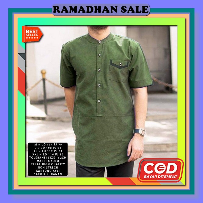 Jasko ||Baju Koko Bordir Lengan Pendek || Koko Kobata Fashion Muslim Pria Terbaru 2023 [Hatta Koko X