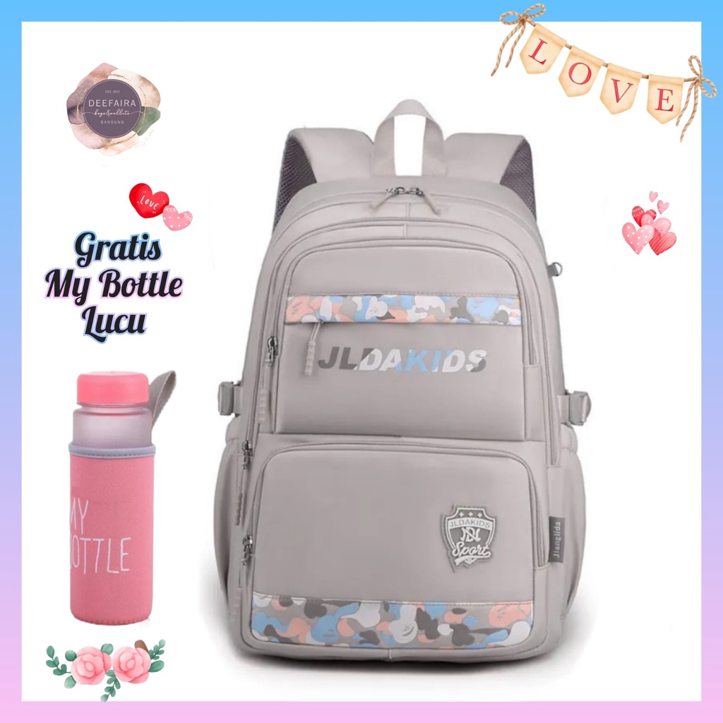 Tas Anak Perempuan Untuk Sekolah Sd Smp Sma Motif W0men Xv Gratis Botol Minum Lucu