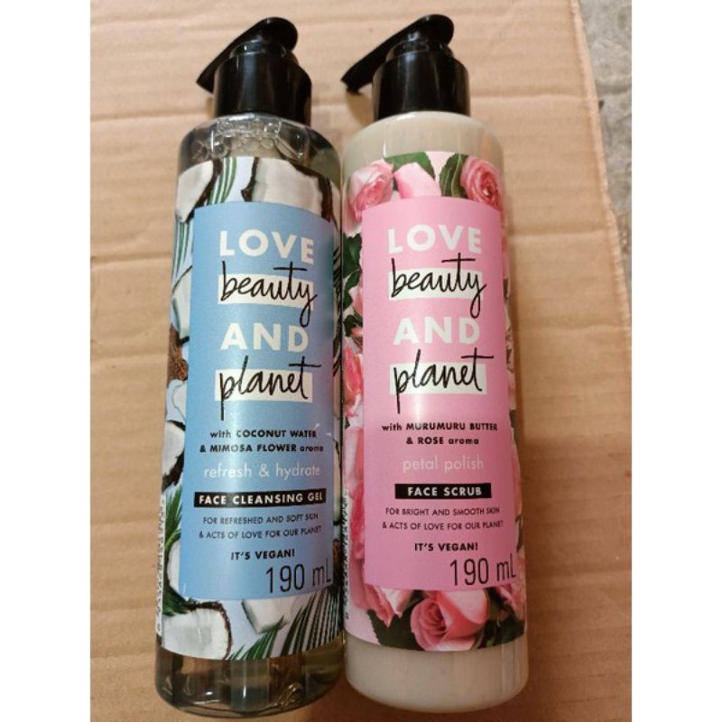 love beauty and planet original face scrub dan face cleanser