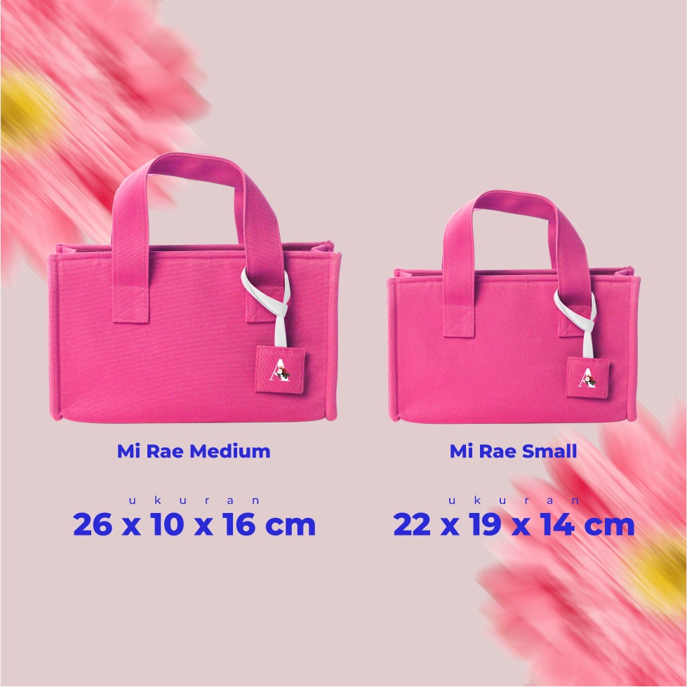 Mi-rae Korean Canvas Bag FREE CUSTOM INISIAL/GAMBAR/LOGO // MEINHART // tas kanvas mini glee bag