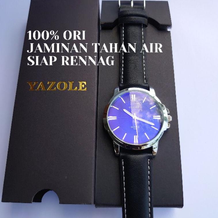 SDR.28Ma23ˢ ▫ Jam kulit terbaru Original Yazole anti air siap renang yazole 332 ORI simple mewah ele