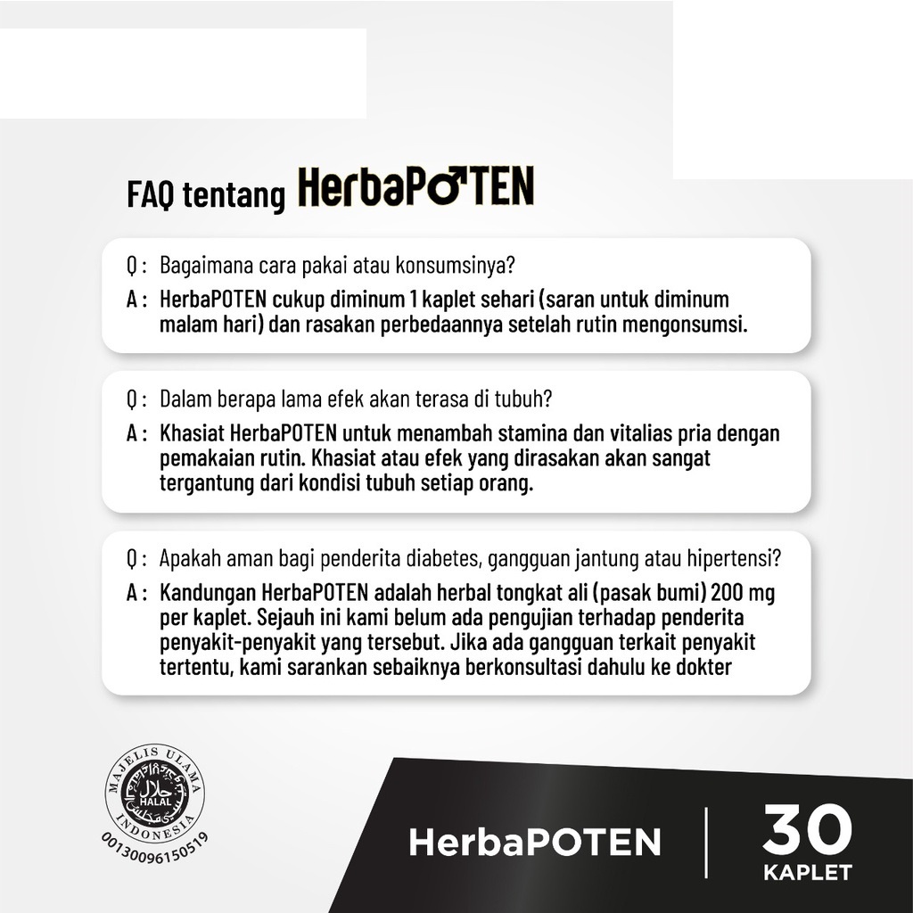 Herbapoten Suplemen Stamina Pria Dewasa Lebih Prima