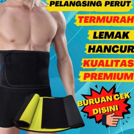 Limited Korset Pelangsing Perut Buncit Pria Untuk Olahraga Waist Belt P07  ✓