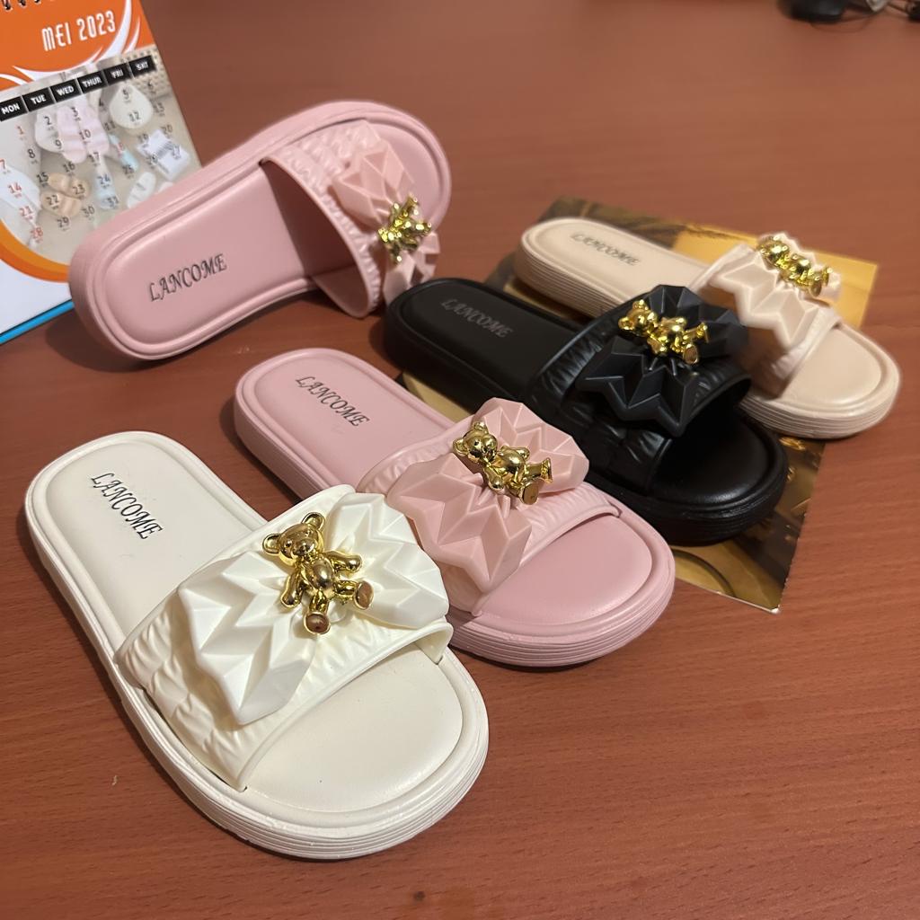 Sendal Wanita Terbaru/Sandal Karet Jelly Balance 0912 / LION MB6 Sandal Jelly Selop Model Pita / Sandal Jelly Kokop PITA RIBBON Wanita