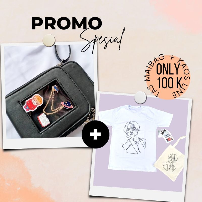 meibag slingbag/kaos line art