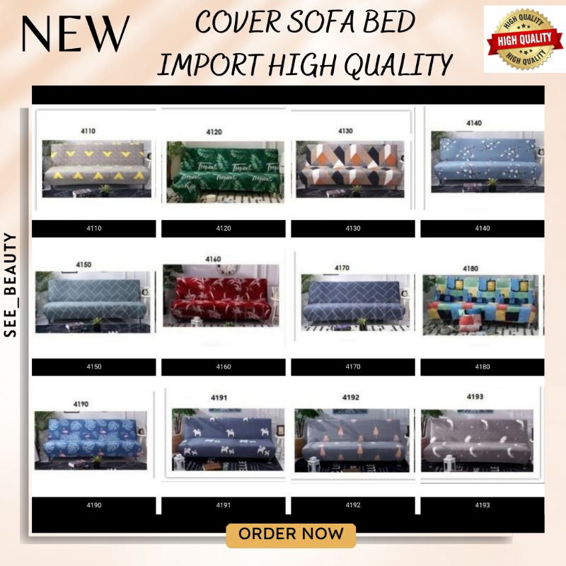 SEETM44 COVER SOFA BED MOTIF COVER SOFA SARUNG SOFA BED ELASTIS COVER SOFA INOAC IFORMA SOFA TAMU FASIA - Cover SOFA BED Sarung SOFA BED stretch elastis NAVY RECTANGLE cover (sarung sofa bed)hanya sarung nya ✅BISA COD✅ COVER SOFA BED ELASTIS / SARUNG sofa