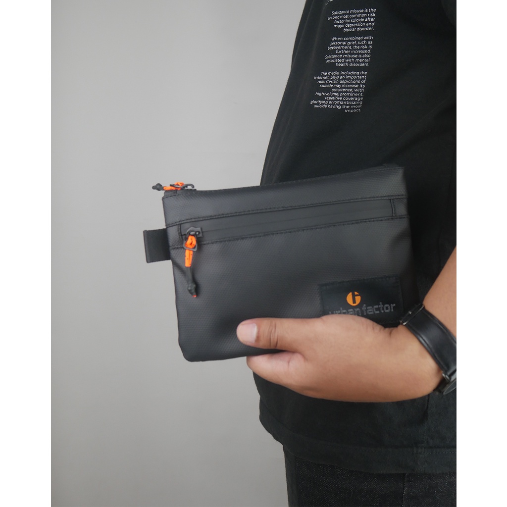 Clutch Bag Urban Factor - Nino Hand Bag Pouch Multifungsi pria wanita