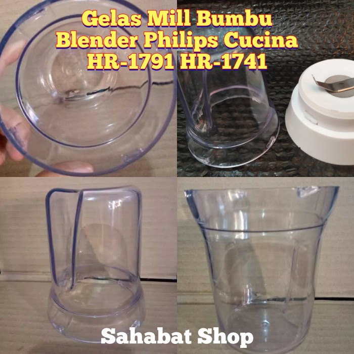 [Dapur] Gelas Mill Bumbu Blender Philips Cucina Hr 1791 1741 [Mix]