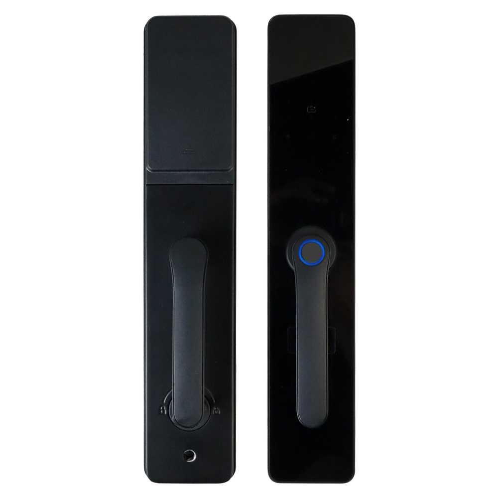 Smart Door Lock Bluetooth Password Fingerprint Card TTLock - F8-TT-MF - Black