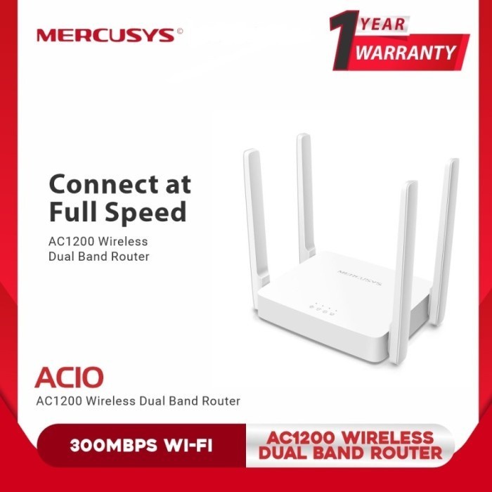 Mercusys AC10 / AC1200 300Mbps | Wireless Dual Band Router