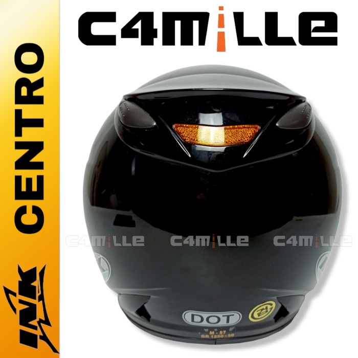 HELM INK CENTRO ORIGINAL BLACK HALF FACE