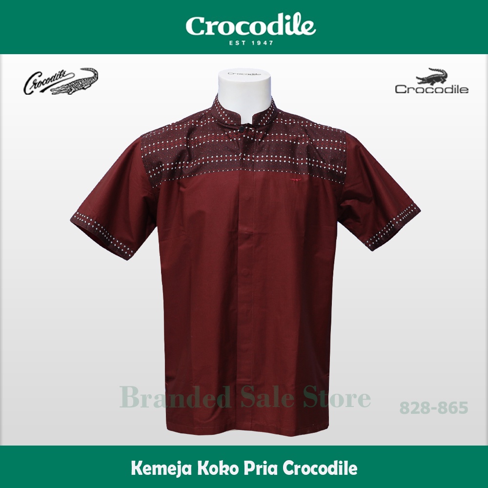 Baju Koko Crocodile / Kemeja Muslim Pria Modern Lengan Pendek Crocodile 828-865