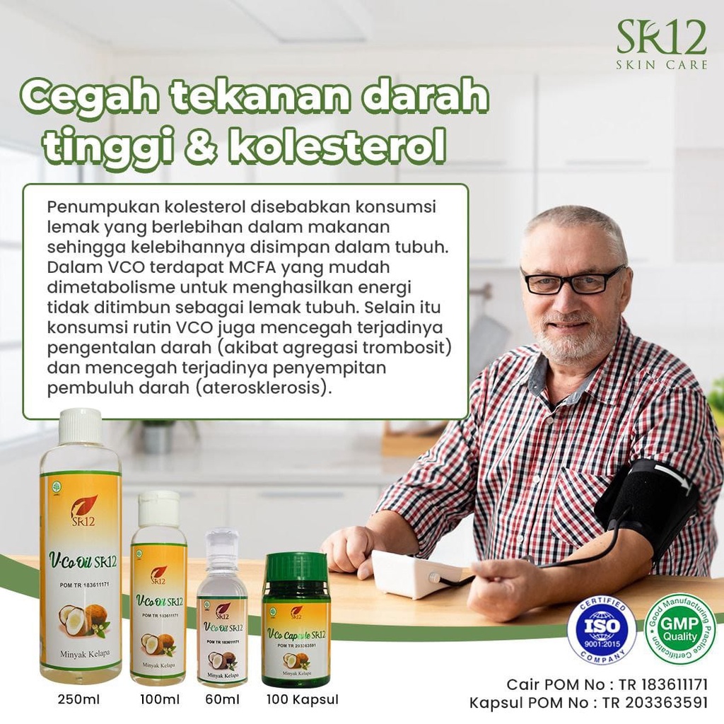 VCO Virgin Coconut Oil SR12 Minyak Kelapa Murni Booster Suplemen Kesehatan Anti Virus Corona BPOM