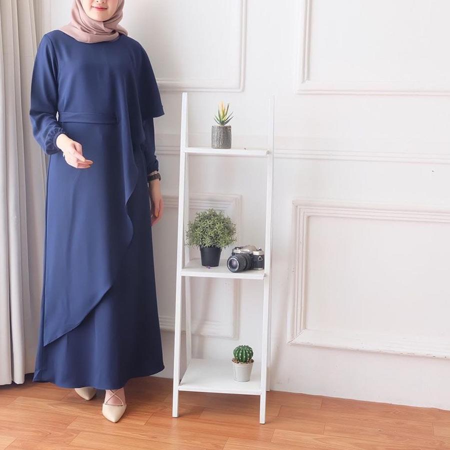 Dress Remaja Briana | Gamis Tearu 2023 | Dress Polos | Gamis Muslim kekinian | Gamis Crinkle Airflow