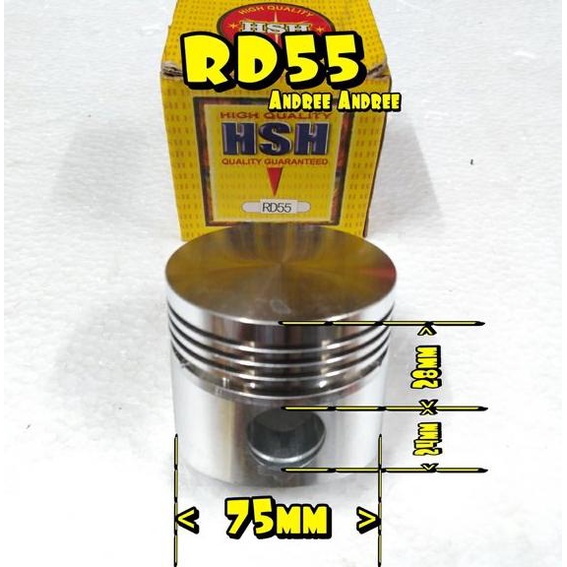 RD55 Piston - Seher mesin Kubota RD-55 RD 55